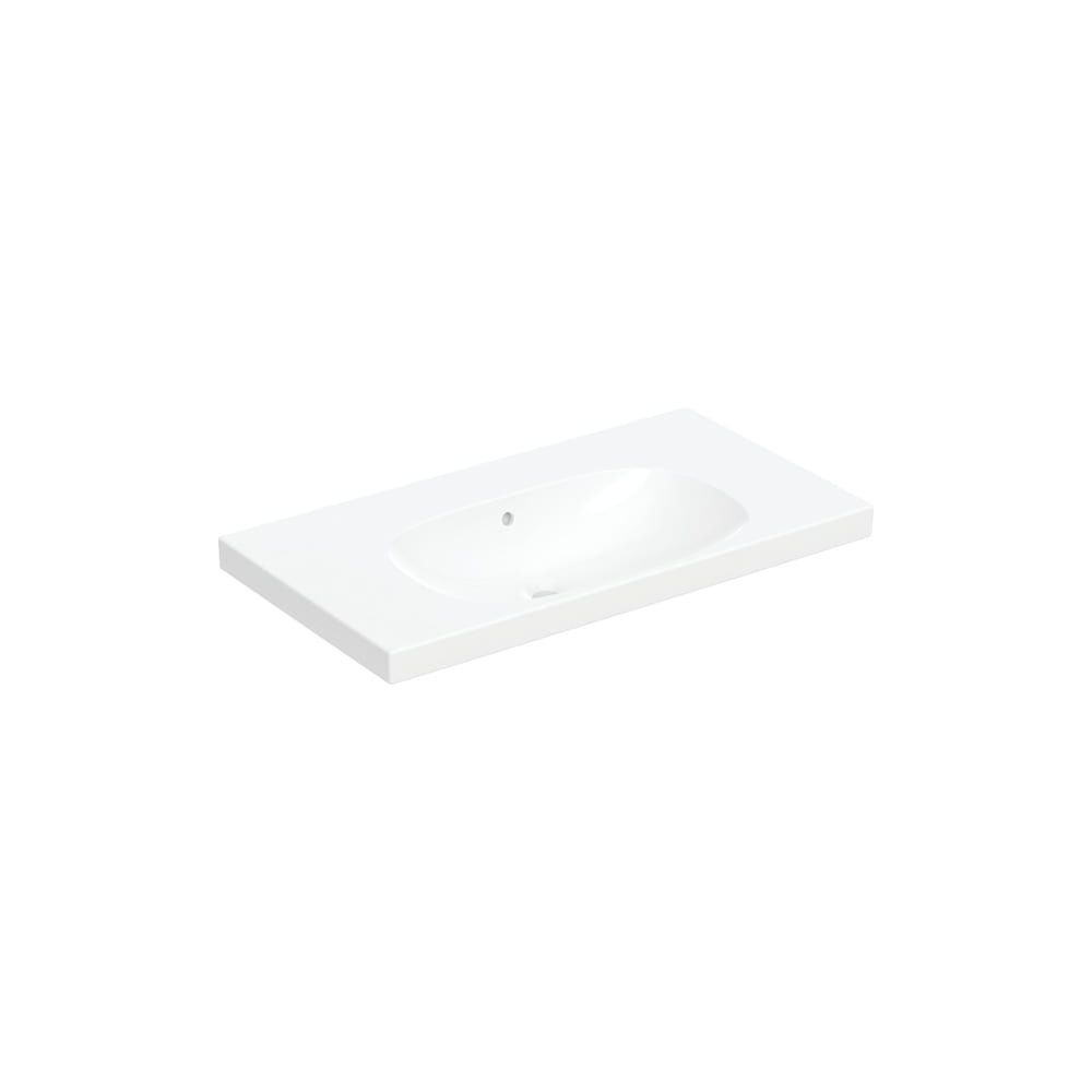 Geberit Acanto Waschtisch mit Ablagefläche, Breite 90cm, Tiefe 48,2cm, ohne Hahnloch... GEBERIT-500624012 4022009355147 (Abb. 3)