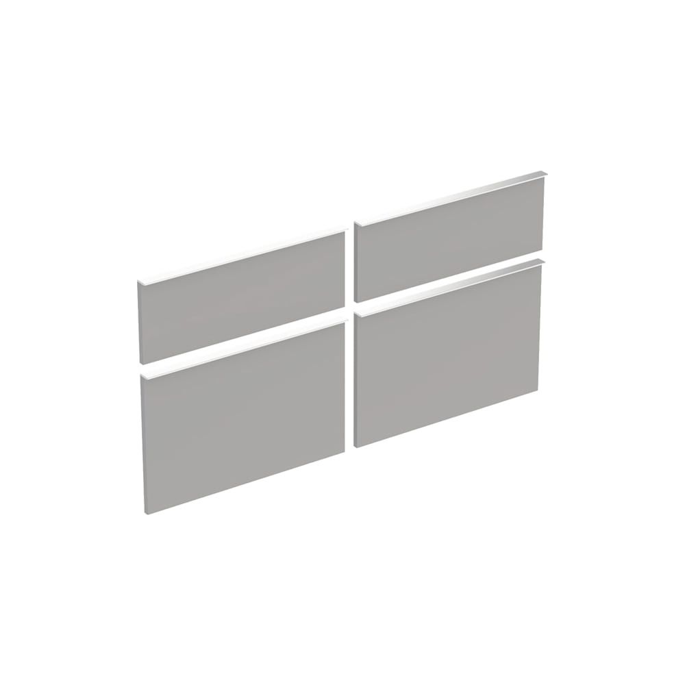 Geberit Set Schubladenfronten für iCon Unterschrank für Doppelwaschtisch, Platin, Br... GEBERIT-598857000 4022009319347 (Abb. 2)