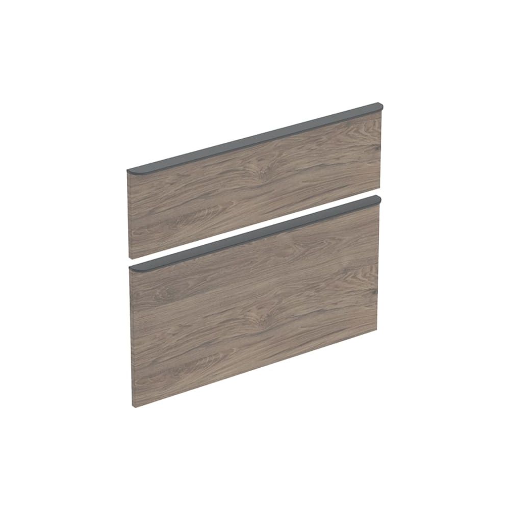 Geberit Schubladenfronten mit Griffe Nussbaum, zu SmyleS Waschtischunterschrank Brei... GEBERIT-244351001 4025410734570 (Abb. 2)