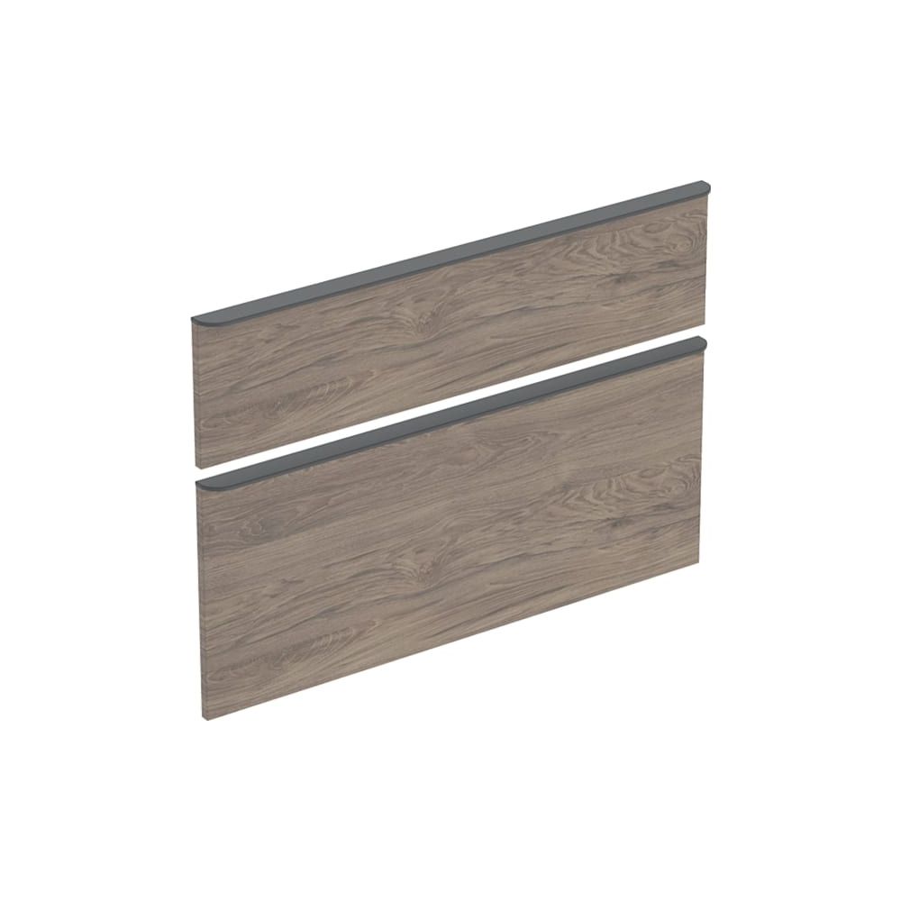 Geberit Schubladenfronten mit Griffe Nussbaum, zu SmyleS Waschtischunterschrank Brei... GEBERIT-244357001 4025410734631 (Abb. 2)
