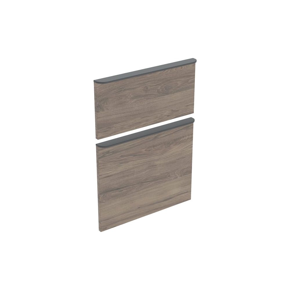 Geberit Schubladenfronten mit Griffe Nussbaum, zu SmyleS Waschtischunterschrank... GEBERIT-244378001 4025410734846 (Abb. 2)