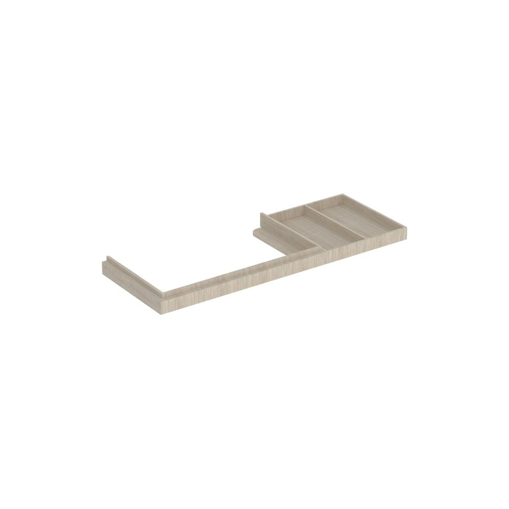 Geberit Waschtischrahmen für Citterio, mit Ablagefläche rechts, 133cm, Eiche beige, ... GEBERIT-595539000 4022009327052 (Abb. 2)