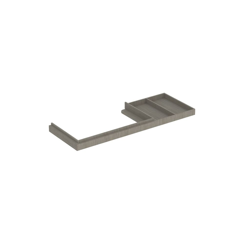 Geberit Waschtischrahmen für Citterio, mit Ablagefläche rechts, 133cm, Eiche Graubra... GEBERIT-595540000 4022009325829 (Abb. 2)