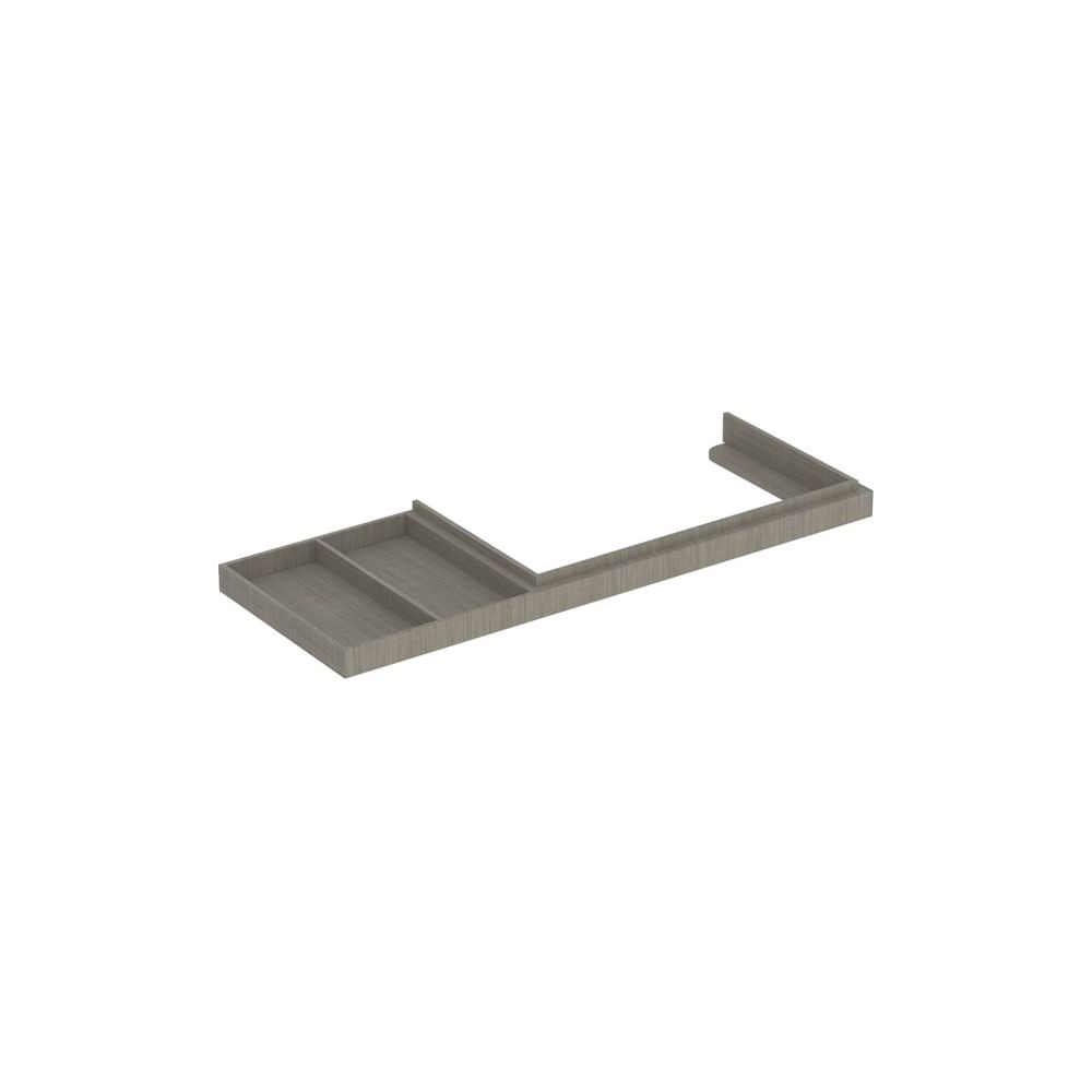 Geberit Waschtischrahmen für Citterio, mit Ablagefläche links, 133cm, Eiche graubrau... GEBERIT-595542000 4022009325836 (Abb. 2)