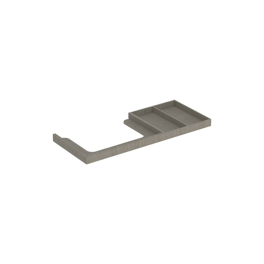 Geberit Waschtischrahmen für Citterio, mit Ablage rechts, 118cm, Eiche graubraun, 59... GEBERIT-595556000 4022009325904 (Abb. 2)