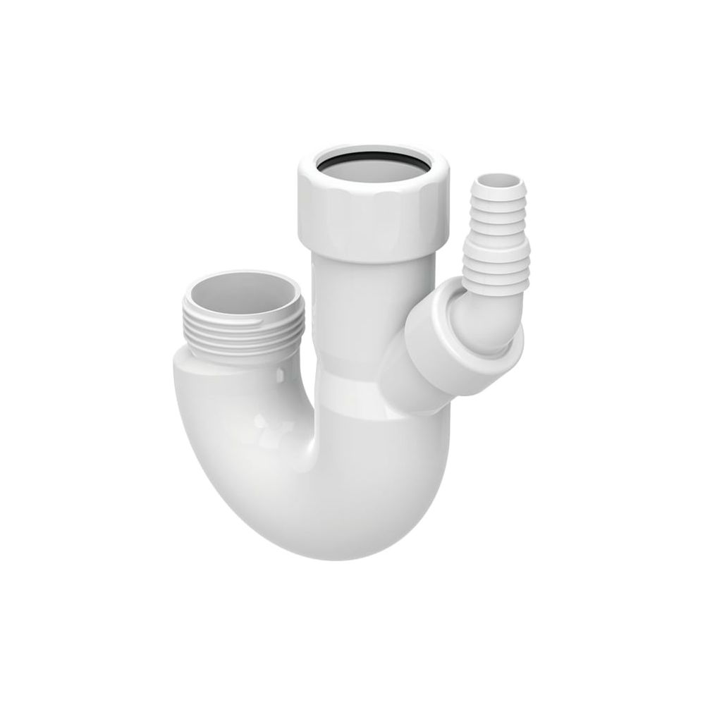 Geberit Doppelkammergeruchsverschluss mit Winkelschlauchtülle Außendurchmesser 40mm ... GEBERIT-242102111 4025416861447 (Abb. 2)