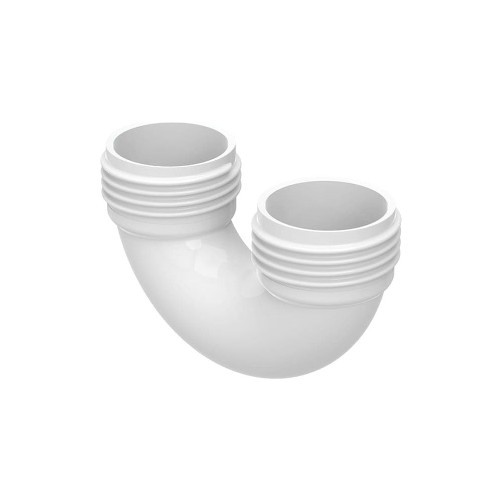Geberit Gewindebogen, 40mm, 180 Grad, 8cm, 5,8cm, Alpinweiß, 242098111... GEBERIT-242098111 4025416861362 (Abb. 2)