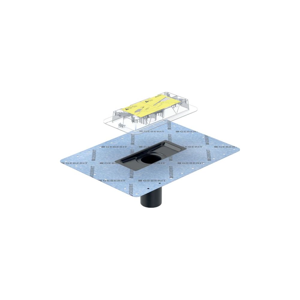 Geberit Flansch für CleanLine Duschrinnen, mit Bauschutzdeckel, 243553001... GEBERIT-243553001 4025416544043 (Abb. 2)
