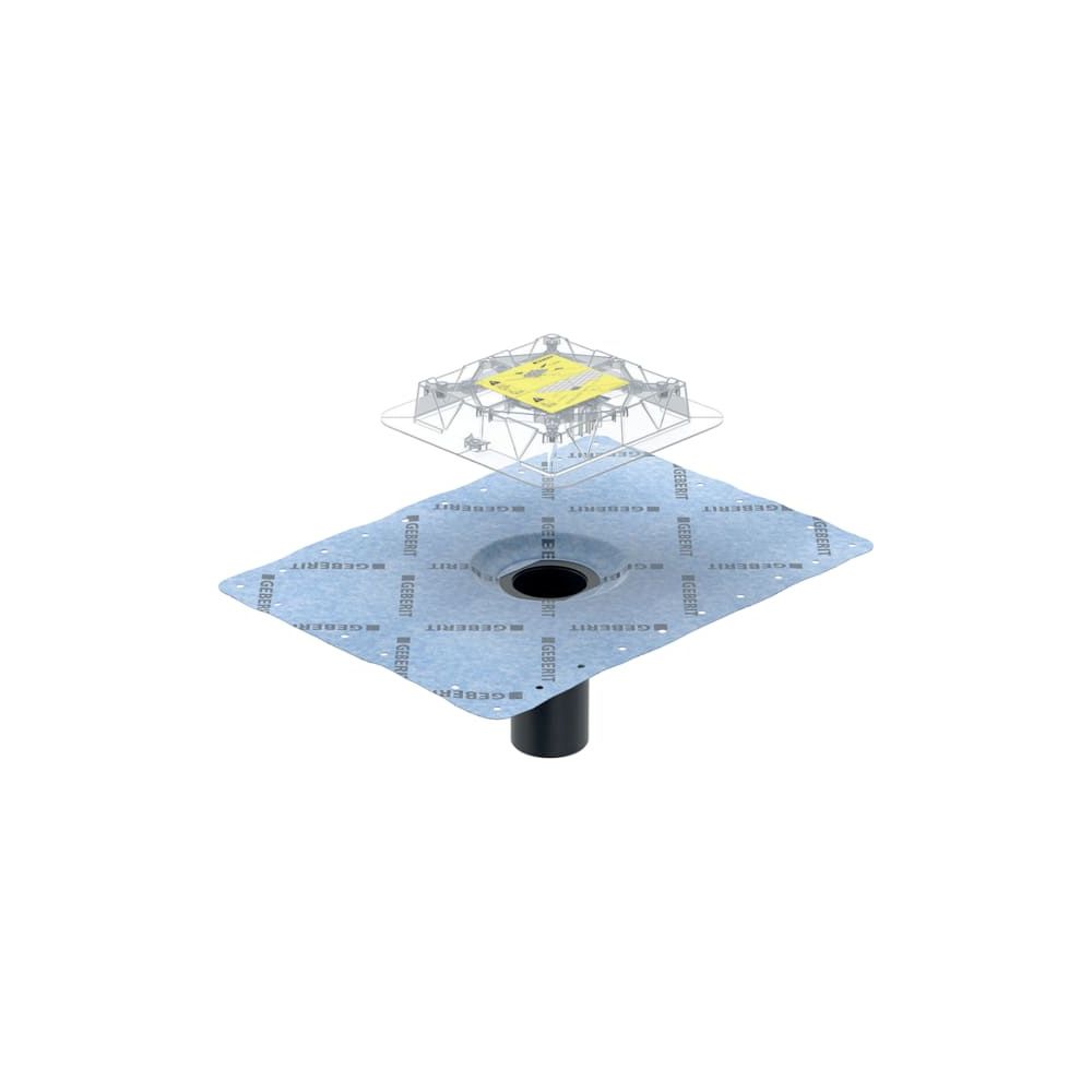 Geberit Flansch für Bodenablauf, mit Bauschutzdeckel, 243552001... GEBERIT-243552001 4025416544036 (Abb. 2)