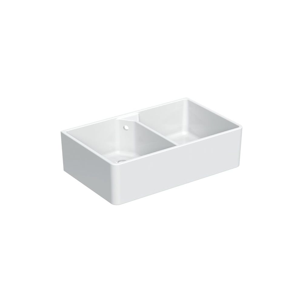 Geberit Publica Mehrzweckbecken mit zwei Becken und Überlauf 90x25x56cm... GEBERIT-350490000 4022009077650 (Abb. 3)