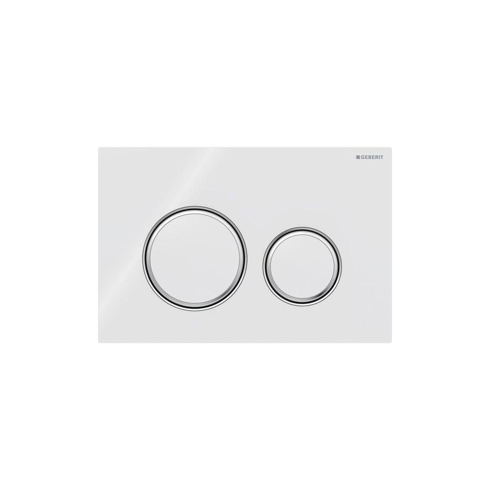 Geberit Sigma 50 (ex Sigma 21) Drückerplatte mit 2-Mengen-Spülung, Weiß, Metallfarbe... GEBERIT-115884SI1 4025416793397 (Abb. 3)