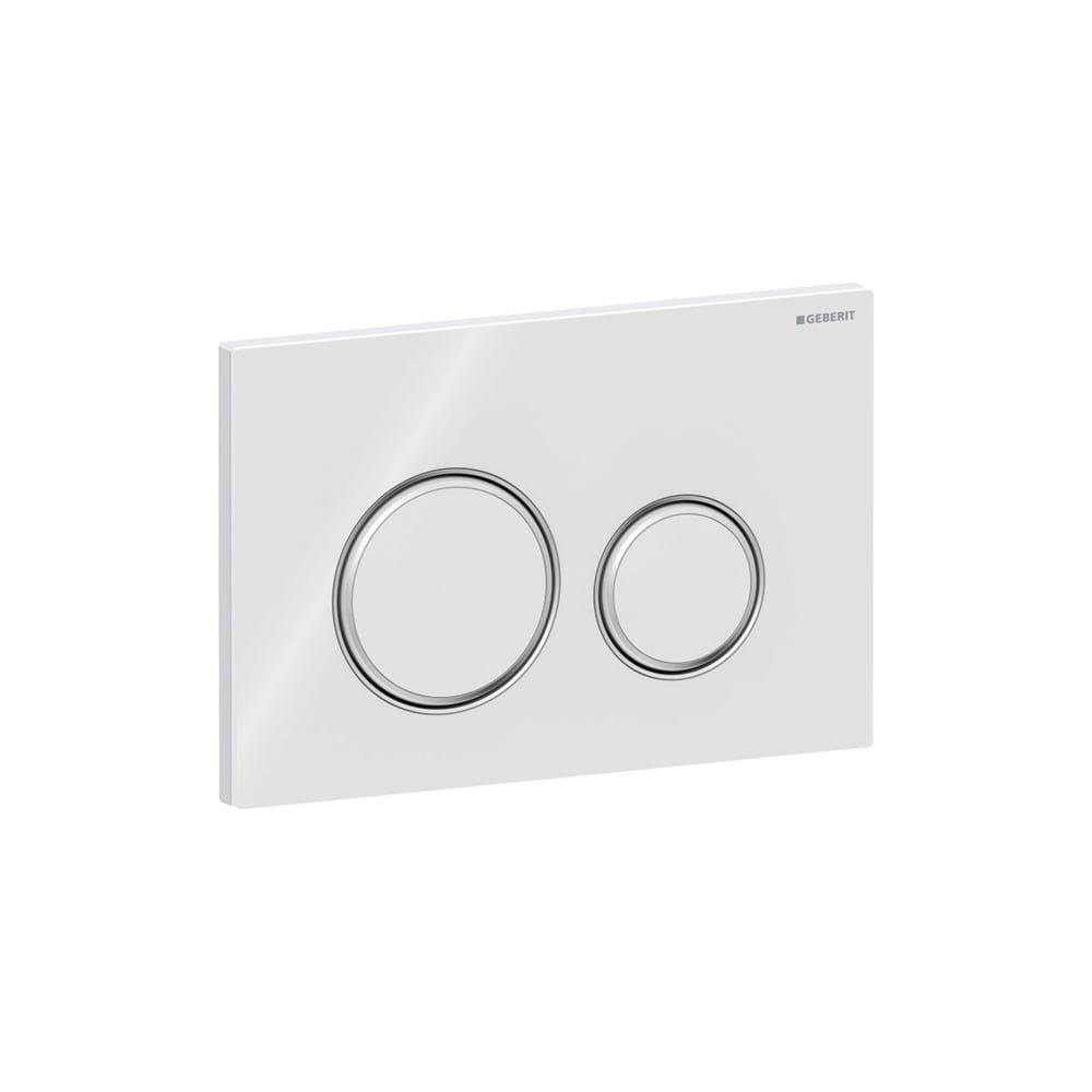Geberit Drückerplatte Sigma50 mit 2-Mengen-Spülung, Weiß, Metallfarbe verchromt... GEBERIT-115884SI1 4025416793397 (Abb. 5)