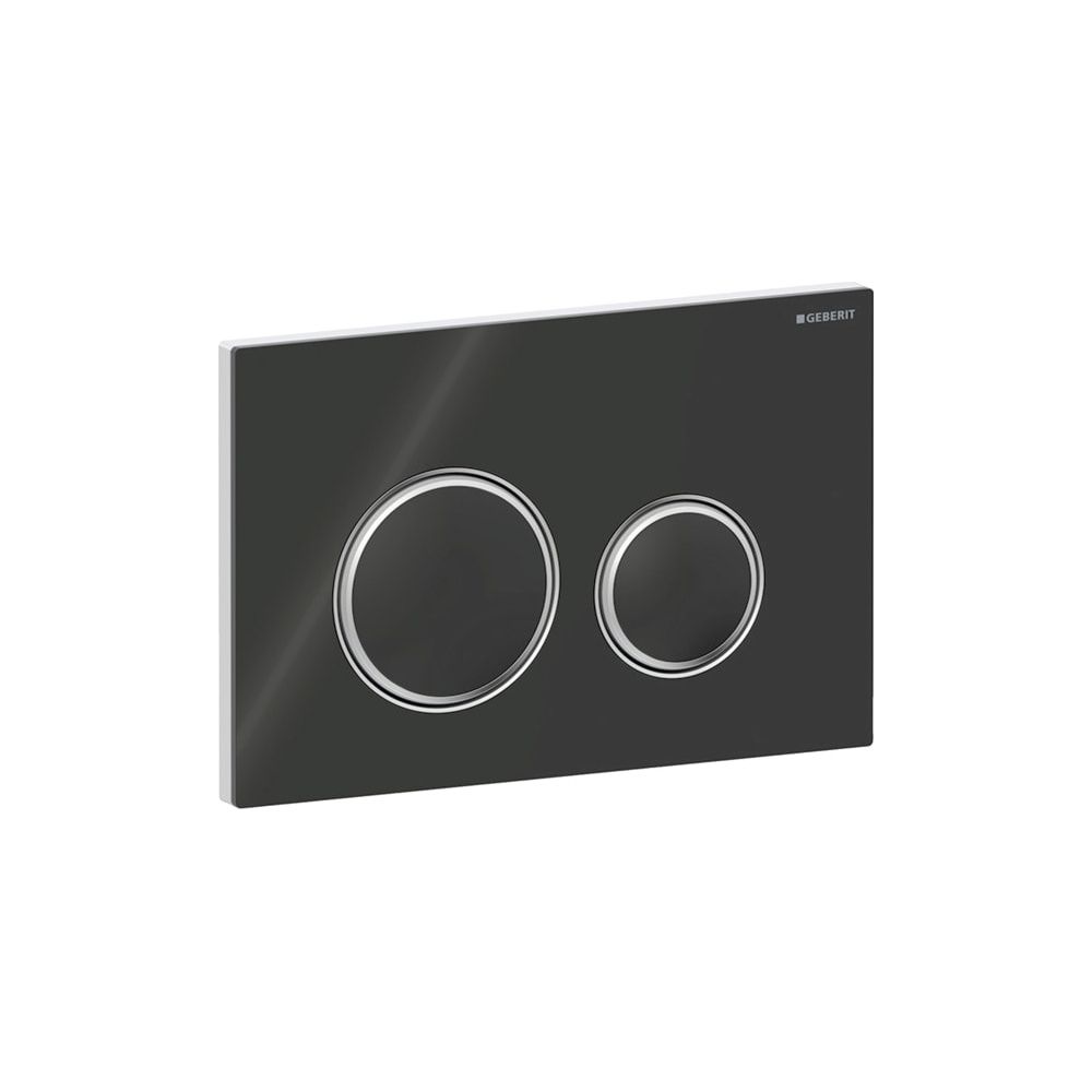 Geberit Drückerplatte Sigma50 mit 2-Mengen-Spülung, Schwarz, Metallfarbe verchromt... GEBERIT-115884SJ1 4025416793403 (Abb. 4)