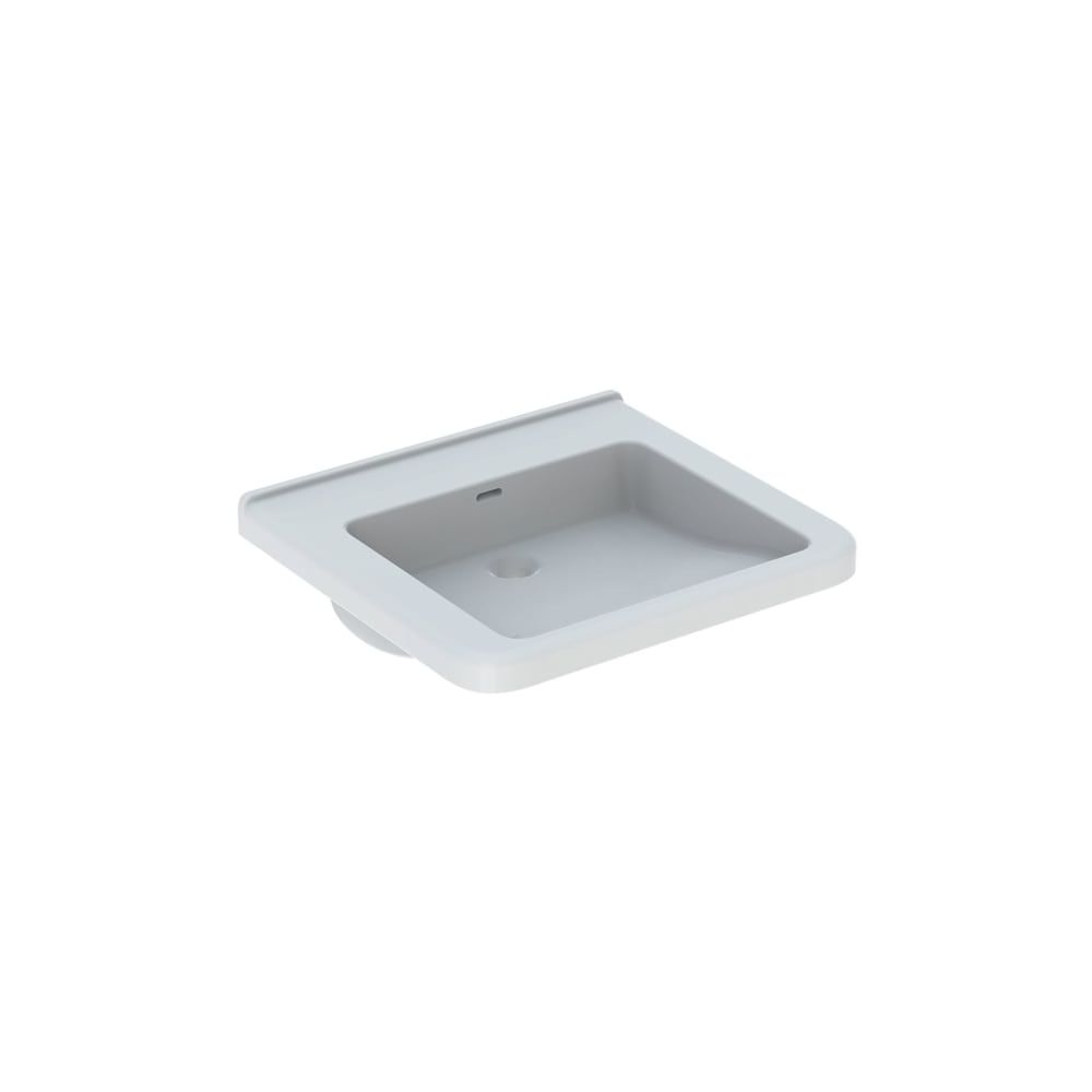 Geberit Renova Comfort Square Waschtisch barrierefrei 60x55cm, ohne Hahnloch, mit Üb... GEBERIT-128663000 4022009320183 (Abb. 1)
