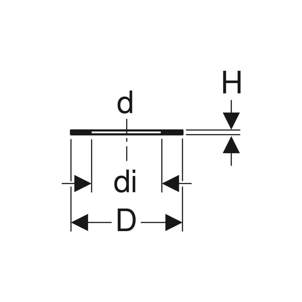 Geberit PE Flanschdichtung Außendurchmesser 56-63mm, di 59mm... GEBERIT-363742001 4025416025214 (Abb. 5)