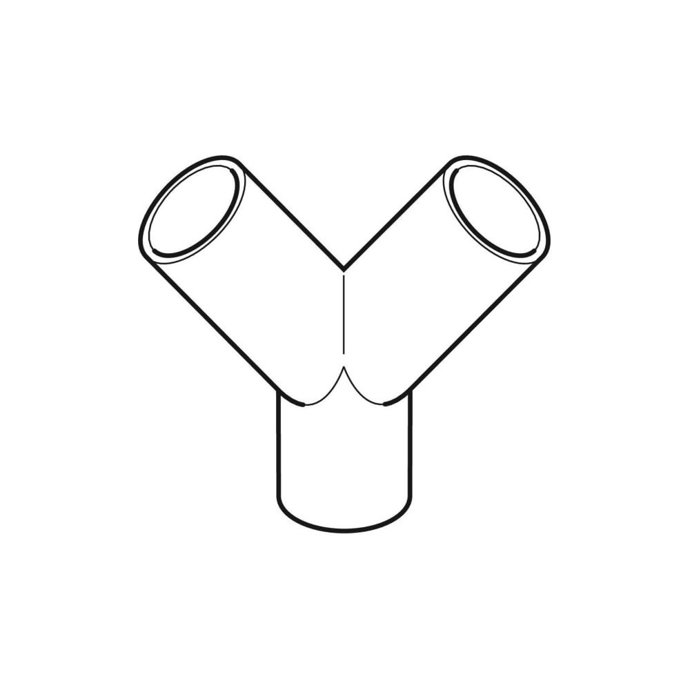 Geberit PE Hosenabzweig 2x 30 Grad, d 56mm, d1 56mm... GEBERIT-363465161 4025416024750 (Abb. 3)