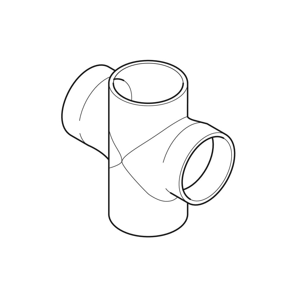 Geberit Silent db20 Bogenabzweig 88,5 Grad zweifach d 90mm, d1 90mm... GEBERIT-308082141 4025416503958 (Abb. 3)