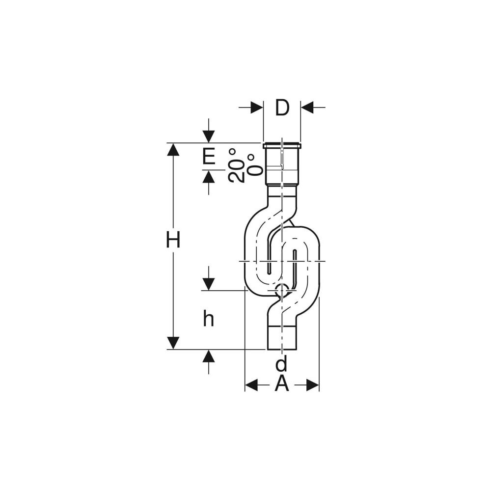 Geberit PE Schneckengeruchsverschluss mit Serviceöffnung d 75mm... GEBERIT-365813161 4025416028192 (Abb. 5)