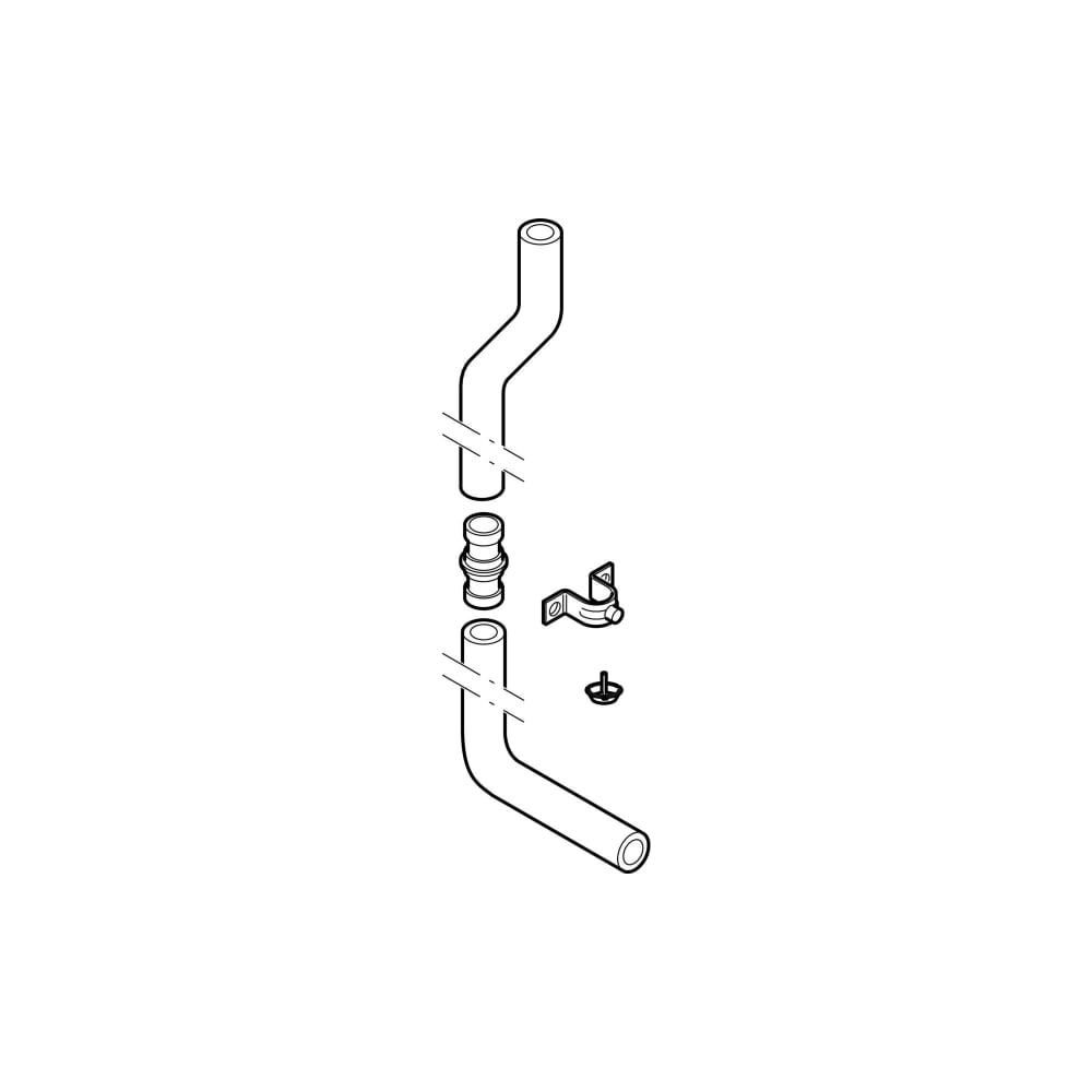 Geberit Spülbogenset 90° gekröpft Außendurchmesser 50mm, weiß-alpin... GEBERIT-118100111 4025416007333 (Abb. 2)