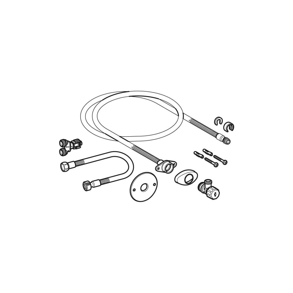 Geberit AquaClean Wasseranschlussset für Unterputz-Spülkästen 8/12cm... GEBERIT-249801001 4025416052678 (Abb. 3)