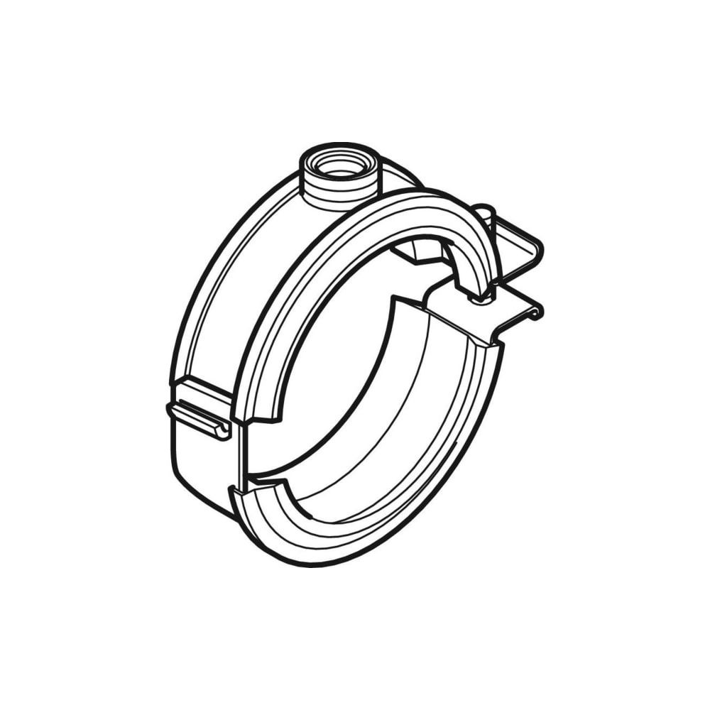 Geberit Silent db20 Rohrschelle gedämmt, mit Gewindemuffe M10, G 1/2" di 63mm, G 1/2... GEBERIT-306812261 4025416089964 (Abb. 3)