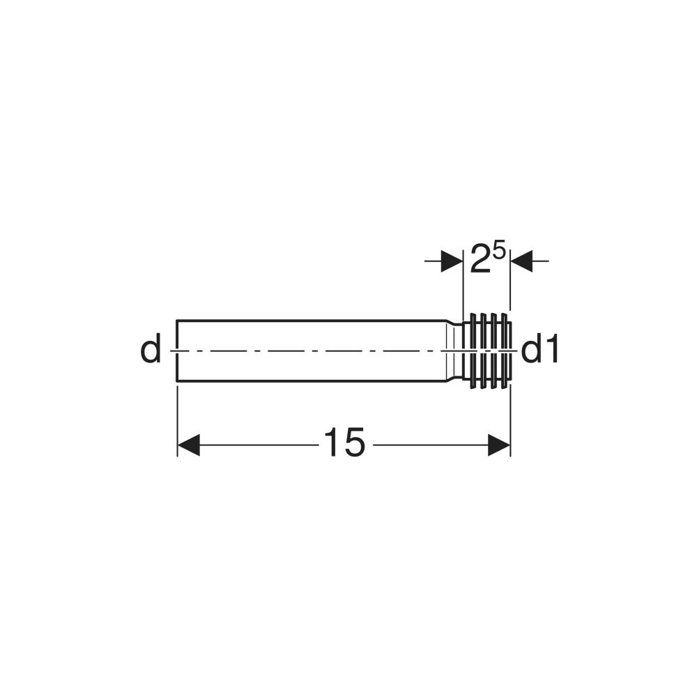Geberit Spülbogenverlängerung mit Manschette, Schwarz... GEBERIT-152489161 4025416018964 (Abb. 5)