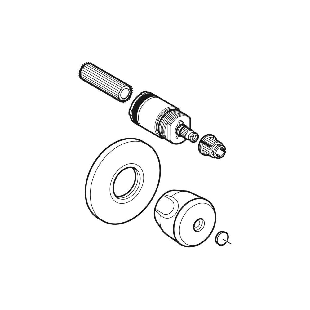 Geberit Set Betätigungsgriff für Unterputz-Absperrventil DN 15/20/25... GEBERIT-461082001 4025416040934 (Abb. 3)