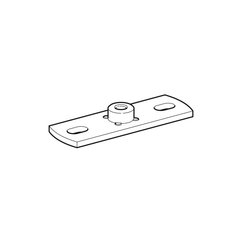Geberit Grundplatte rechteckig, Zweiloch, mit Gewindemuffe G 1/2" M10... GEBERIT-362851261 4025416062059 (Abb. 3)