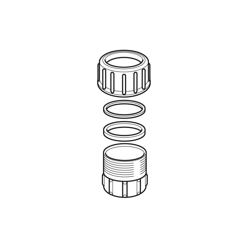Geberit PE Übergangsstutzen mit Innengewinde und Quetschverschraubung d 56mm, Rp 2″... GEBERIT-359313001 4025416061465 (Abb. 3)
