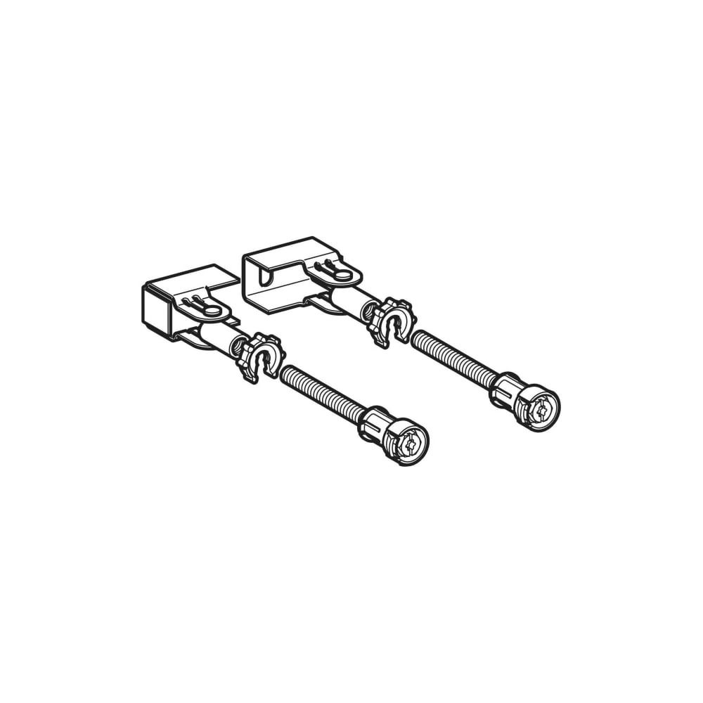 Geberit Duofix Wandanker Set für Einzelmontage, Ecklösung, 2 Stück... GEBERIT-111835001 4025416334255 (Abb. 6)