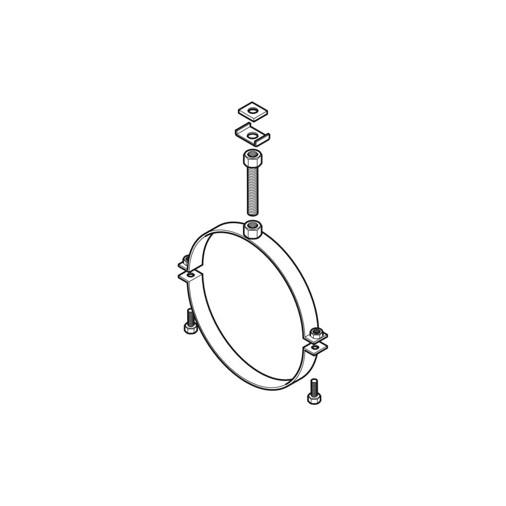 Geberit Pluvia Rohrschelle mit Muffe M16 Breite 3cm, Länge 14,8cm, DN 250... GEBERIT-371862001 4025416504597 (Abb. 3)