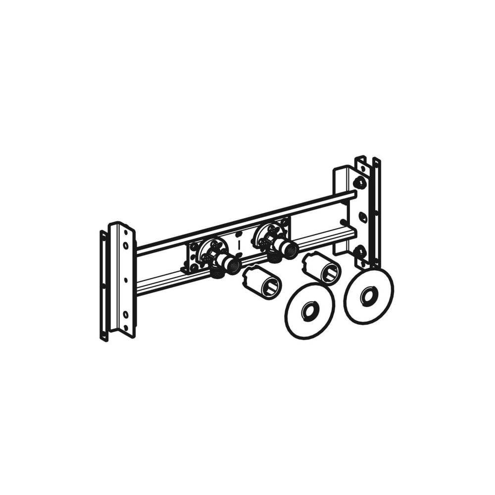 Geberit Duofix Traverse für Wandarmatur Aufputz, variable Armaturenposition, für Tro... GEBERIT-111787001 4025416548966 (Abb. 3)