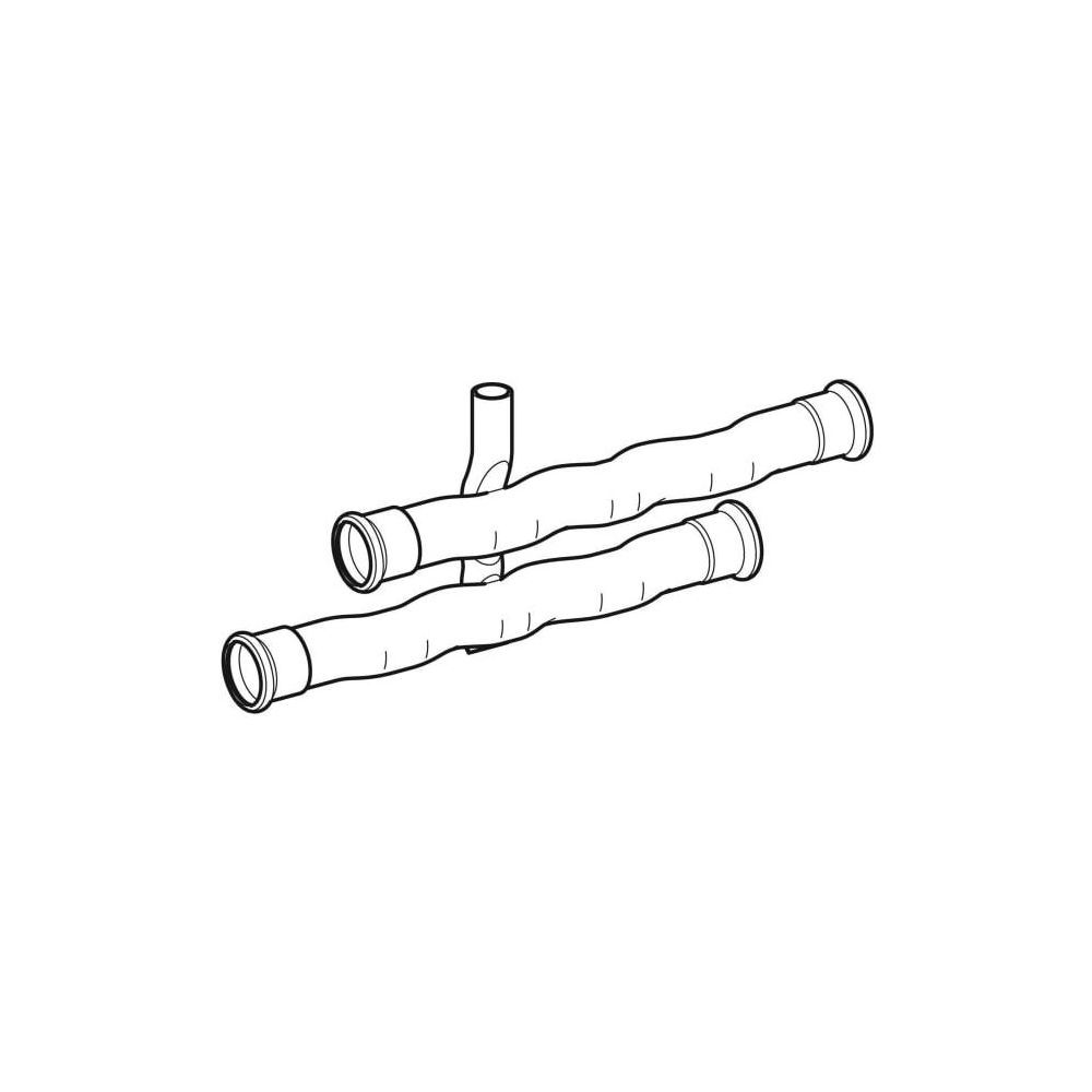Geberit Mapress C-Stahl Set Anschluss-T-Stück für Rücklauf Außendurchmesser 22mm... GEBERIT-23604 4024723236047 (Abb. 2)