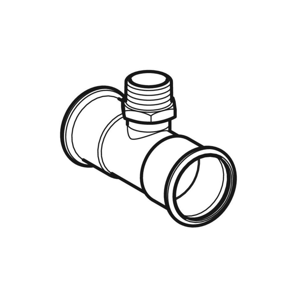Geberit Mapress Edelstahl T-Stück mit Außengewinde d 28mm, R 1″, d1 28mm... GEBERIT-31461 4024723314615 (Abb. 3)