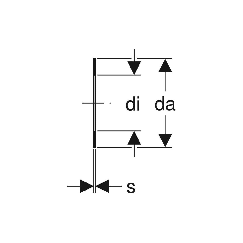 Geberit Flanschdichtung Faserverbundwerkstoff PN 6 DN 65... GEBERIT-600057001 4064746014789 (Abb. 4)