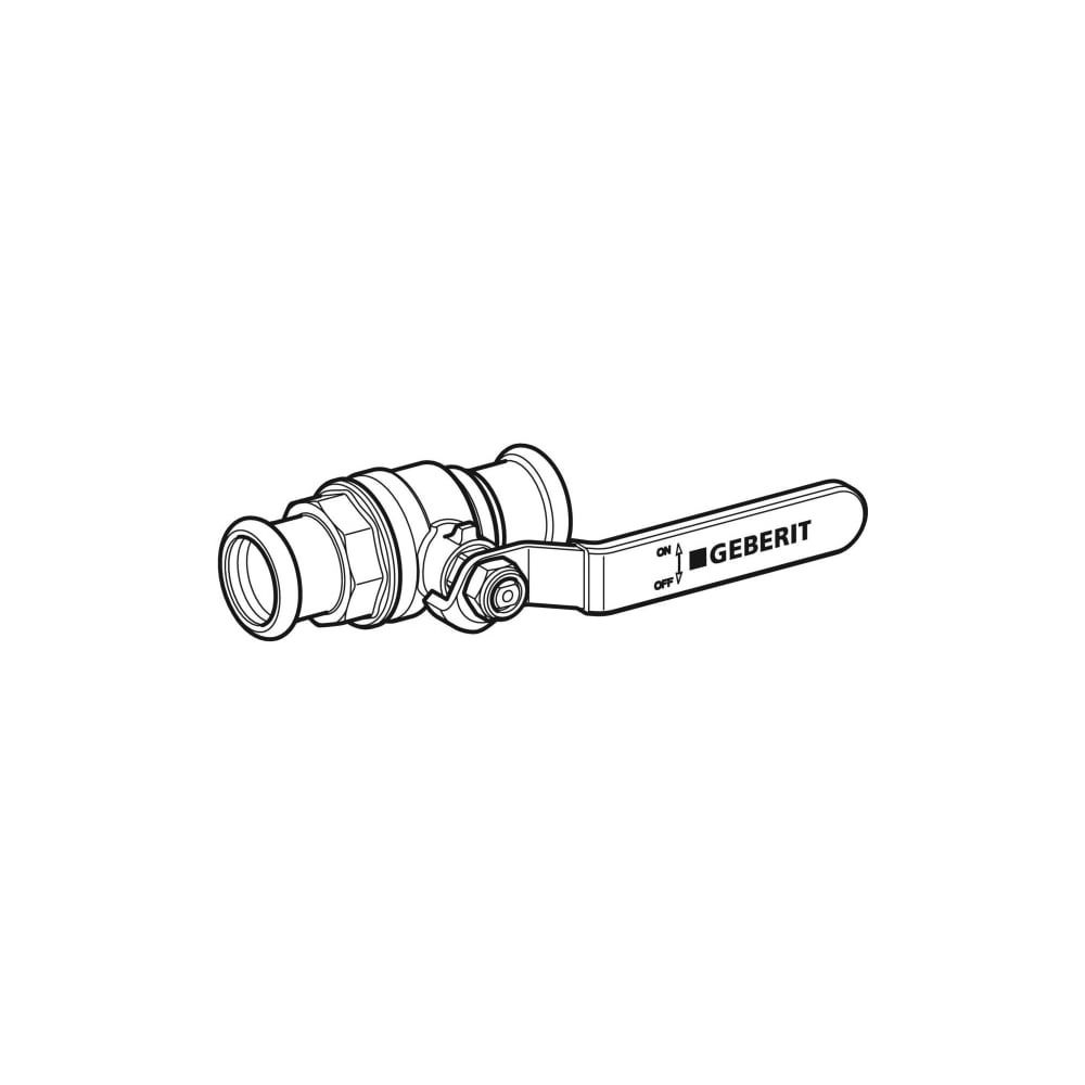 Geberit Mapress Kugelhahn NPW mit Betätigungshebel Außendurchmesser 18mm, 16 bar... GEBERIT-94923 4024723949237 (Abb. 3)