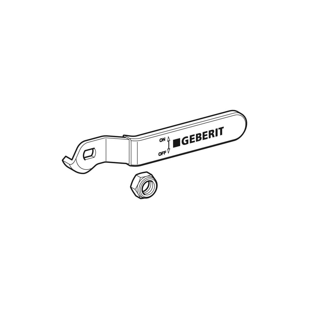 Geberit Set Betätigungshebel für Kugelhahn, DN 20/25/32... GEBERIT-94932 4024723949329 (Abb. 3)