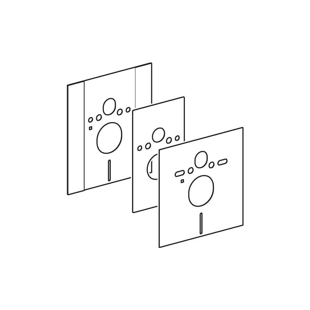 Geberit Abdeckplatte mit Schallschutzset, für Geberit Duofix Element für Wand-WC, hö... GEBERIT-115396001 4025416667889 (Abb. 3)