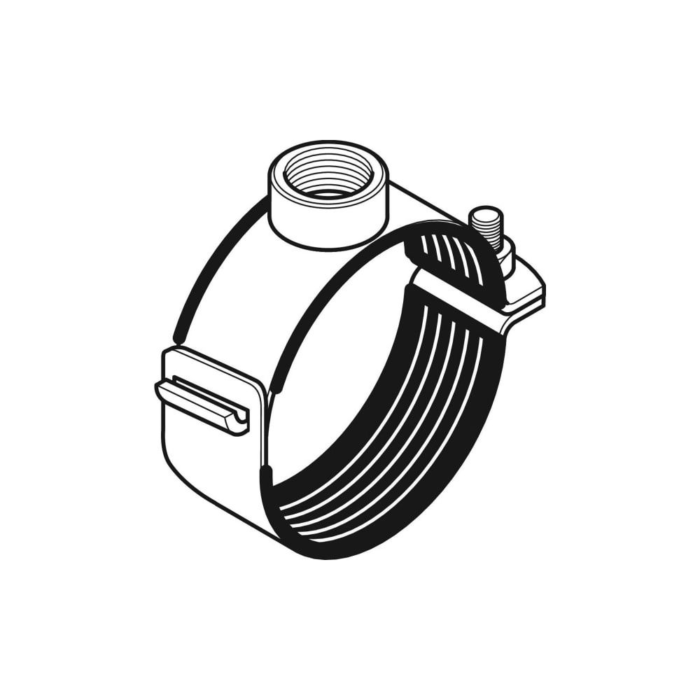 Geberit Silent db20 Rohrschelle gedämmt, mit Gewindemuffe G 1" di 178mm, G 1″... GEBERIT-315813261 4025416862369 (Abb. 3)