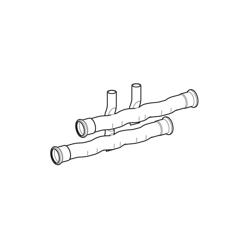 Geberit Mapress C-Stahl Set Anschluss-T-Stück für Vor-und Rücklauf Außendurchmesser 15mm... GEBERIT-24002 4024723240020 (Abb. 2)