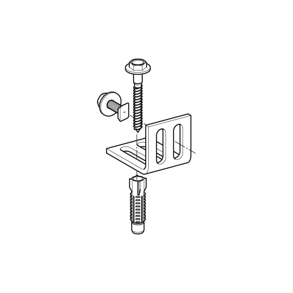 Geberit GIS Montagewinkel 7,5x5,5cm... GEBERIT-461002001 4025416000532 (Abb. 2)