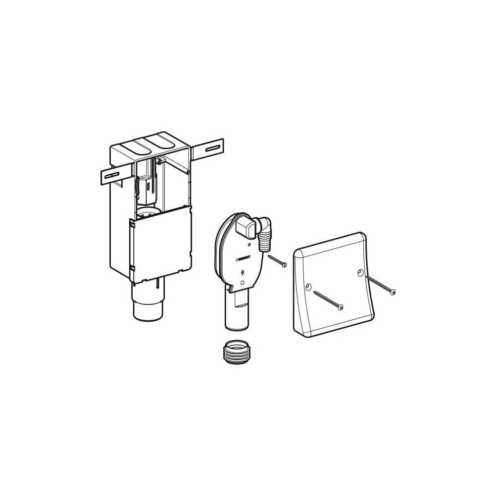 Geberit Set UP-Geruchsverschluss für Geräte, mit einem Anschluss, Wandeinbaukasten u... GEBERIT-152232001 4025416665311 (Abb. 2)