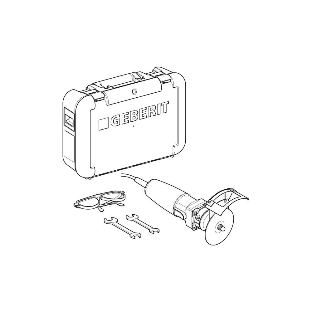 Geberit RE 1 Mapress Elektro-Rohrentgrater im Koffer Steckertyp CEE 7/17... GEBERIT-691000P23 4025416929246 (Abb. 3)