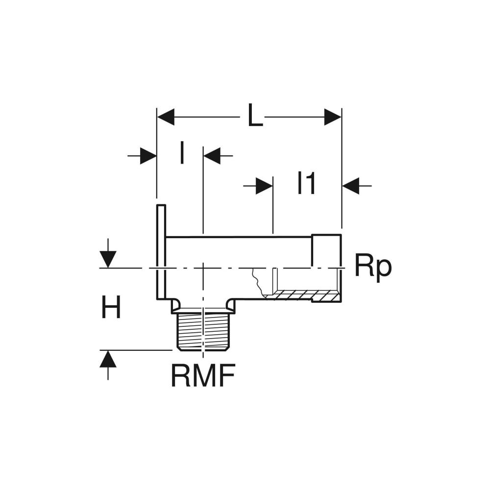 Geberit Set Anschlusswinkel 90 Grad mit Außengewinde, MF 1/2", RMF 1/2", Rp 1/2", Lä... GEBERIT-465034002 4025410167743 (Abb. 4)