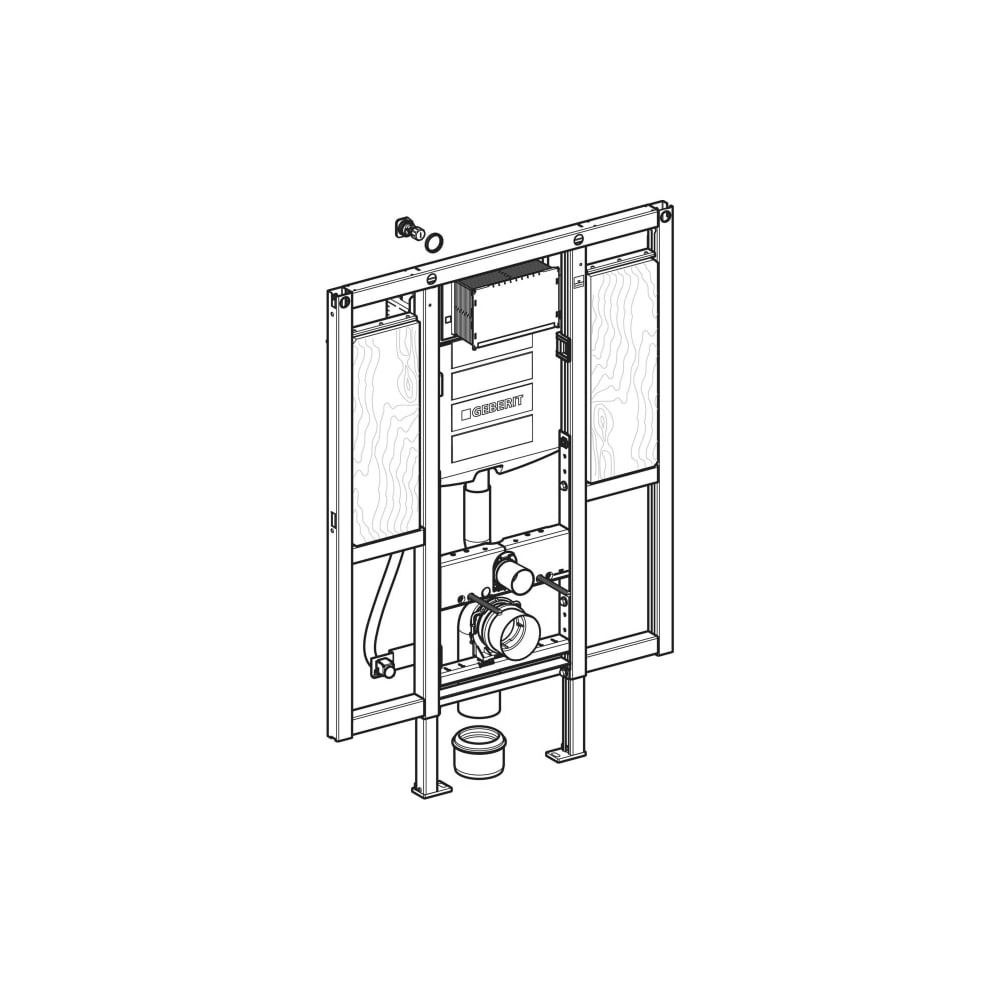 Geberit Duofix Element für Wand-WC 112cm, Trockenbau, Sigma Unterputzspülkasten 12cm... GEBERIT-111375005 4025416753100 (Abb. 7)
