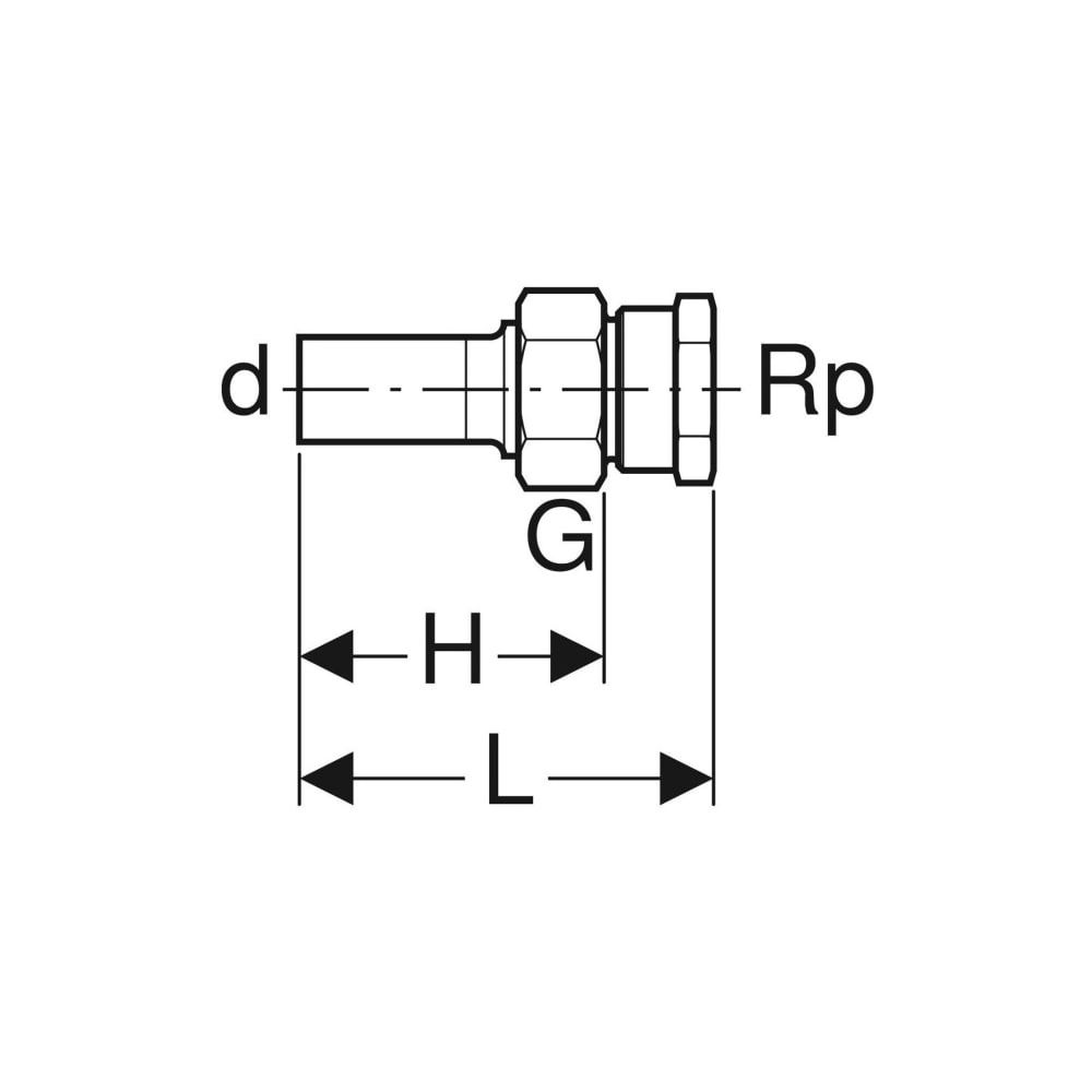 Geberit Mapress Edelstahl Übergangsverschraubung mit Innengewinde und Einschubende d 54m... GEBERIT-35389 4024723353898 (Abb. 5)