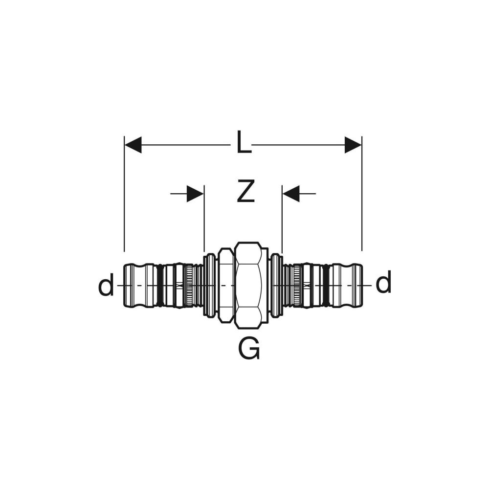 Geberit Mepla Verschraubung, d 20mm, Rotguss bleifrei... GEBERIT-602571005 4025416679233 (Abb. 5)
