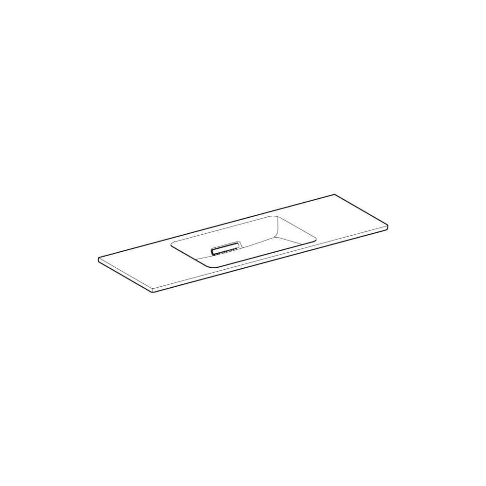 Geberit ONE Waschtisch schwebendes Design, horizontal verk. Ausl. B 120cm T 40cm o. ... GEBERIT-500392012 4025410574404 (Abb. 2)