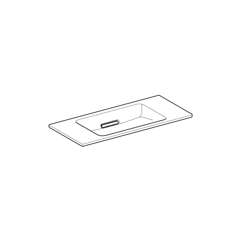 Geberit ONE Waschtisch schwebendes Design Abgang horizontal verk. Ausl., 90x40cm o. ... GEBERIT-500390012 4025410574350 (Abb. 3)