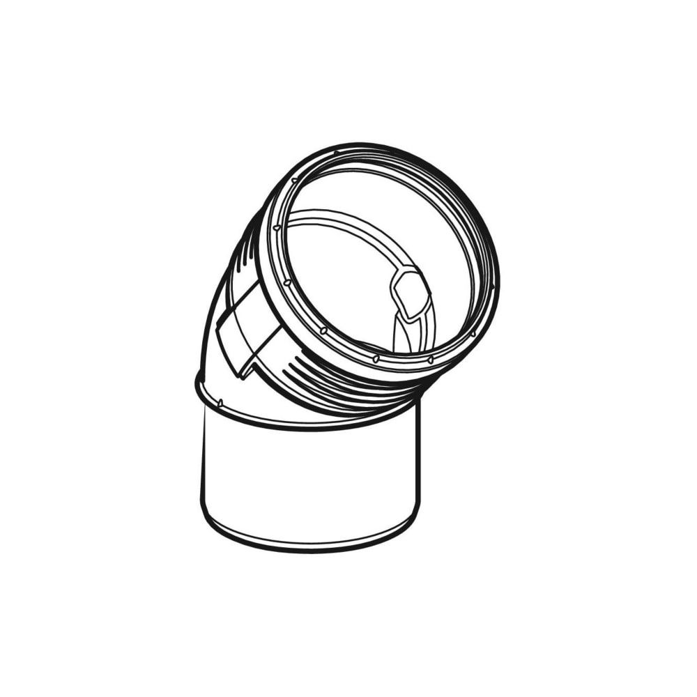 Geberit Silent-PP Bogen 45 Grad, Außendurchmesser 32mm... GEBERIT-390022141 4025416084556 (Abb. 3)